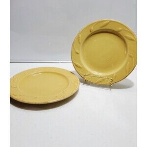 Set Of 2 Signature Sorrento Wheat Gold 8" Salad Plates